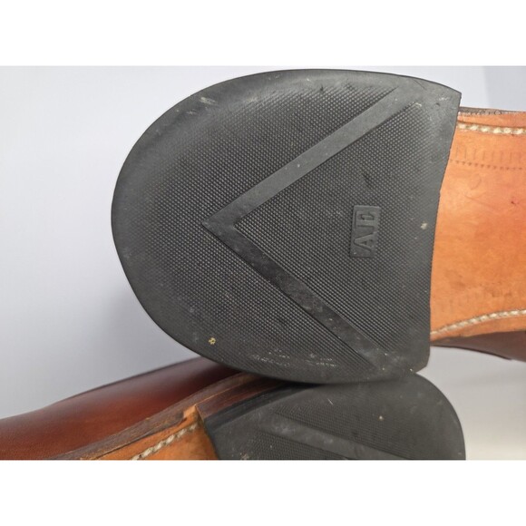 Allen Edmonds Kingsley Size 15 D Saddle Balmoral Punched Apron Oxfords Lace Up